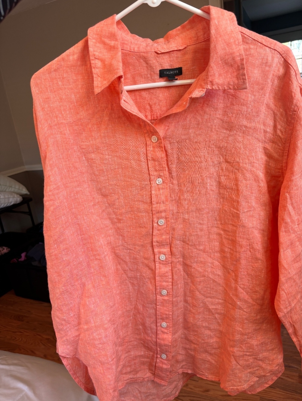 Talbots 100% Linen Blouse